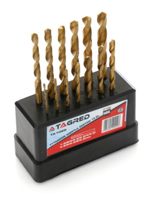 Будкрам купити Набір свердел по металу TAGRED TA1028, 13 шт Набір свердел по металу TAGRED TA1028, 13 шт 3