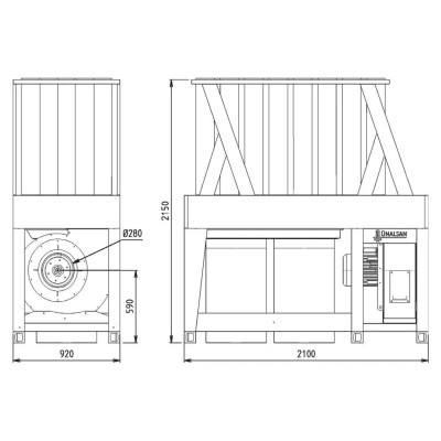 Будкрам купити Внутрішньоцехова промислова аспірація Unalsan AMS 50 ET Внутрішньоцехова промислова аспірація Unalsan AMS 50 ET 2