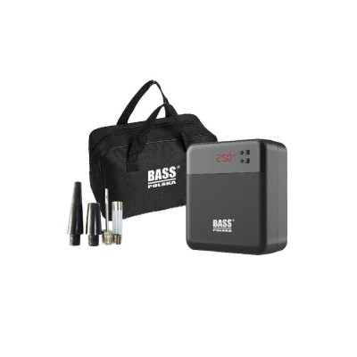 Будкрам купити Міні-компресор зі світлодіодною лампою та набором насадок Bass Polska BP-4523