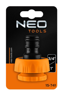 Будкрам купить Neo Tools Коннектор для крана 3/4",1", с внутренней резьбой Neo Tools Коннектор для крана 3/4",1", с внутренней резьбой 13