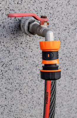 Будкрам купити Neo Tools Конектор для шланга 1/2", з аквастопом, двокомпонентний Neo Tools Конектор для шланга 1/2", з аквастопом, двокомпонентний 2