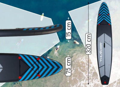 Будкрам купити SUP-дошка THUNDER STEEL BLUE 365 SUP-дошка THUNDER STEEL BLUE 365 3