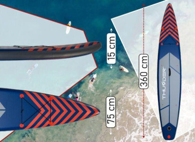 Будкрам купити SUP-дошка THUNDER STEEL RED 365 SUP-дошка THUNDER STEEL RED 365 3