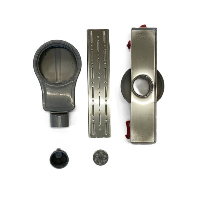 Будкрам купить Душевой трап ALFA ROTATION 40 см, горизонтальный, с двойным затвором, поворотный сифон, решётка дождь Sanpreis Душевой трап ALFA ROTATION 40 см, горизонтальный, с двойным затвором, поворотный сифон, решётка дождь Sanpreis 3