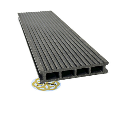 Будкрам купить Террасная доска EGE 140x25 мм, пустотелая, антрацит Sanpreis Террасная доска EGE 140x25 мм, пустотелая, антрацит Sanpreis 4