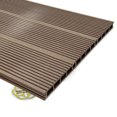 Будкрам купить Террасная доска EGE 140x25 мм, пустотелая, венге Sanpreis Террасная доска EGE 140x25 мм, пустотелая, венге Sanpreis 2