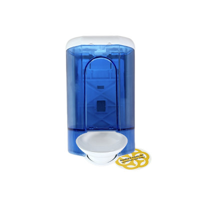 Будкрам купить Локтевой дозатор для мыла 1100 мл, настенный, синий с белой кнопкой Afacan Plastik