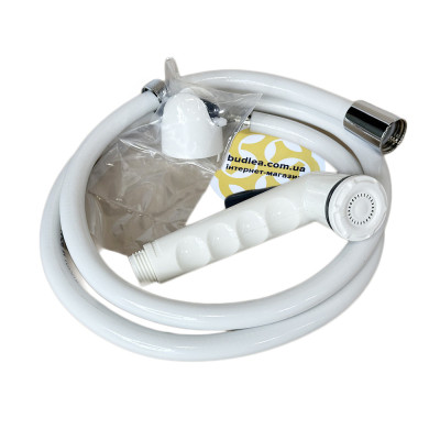 Будкрам купить Гигиенический душ Felix 1/2", пластик, ПВХ шланг, белый Sanpreis Гигиенический душ Felix 1/2", пластик, ПВХ шланг, белый Sanpreis 5