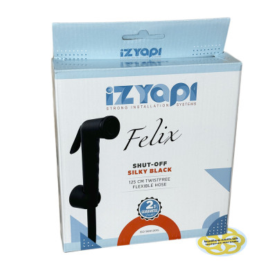 Будкрам купити Гігієнічний душ Felix 1/2", пластик, ПВХ шланг, чорний Sanpreis Гігієнічний душ Felix 1/2", пластик, ПВХ шланг, чорний Sanpreis 4