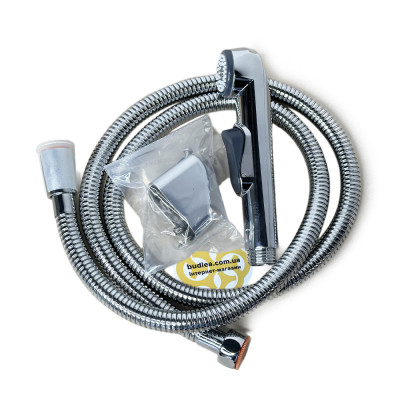 Будкрам купить Гигиенический душ Qualis 1/2", пластик, шланг нержавеющая сталь, хром Sanpreis Гигиенический душ Qualis 1/2", пластик, шланг нержавеющая сталь, хром Sanpreis 3