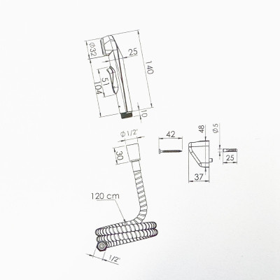 Будкрам купить Гигиенический душ Qualis 1/2", пластик, шланг нержавеющая сталь, хром Sanpreis Гигиенический душ Qualis 1/2", пластик, шланг нержавеющая сталь, хром Sanpreis 2
