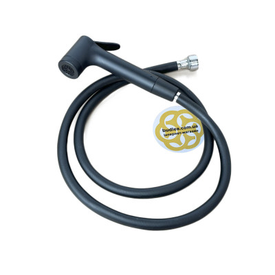 Будкрам купить Гигиенический душ Refectio 1/2", пластик, ПВХ шланг, черный Sanpreis