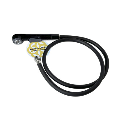 Будкрам купить Гигиенический душ Qualis 1/2", пластик, ПВХ шланг, черный Sanpreis