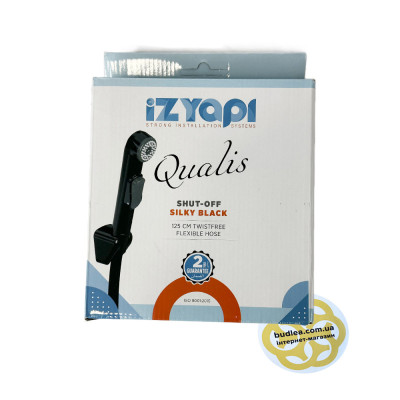 Будкрам купить Гигиенический душ Qualis 1/2", пластик, ПВХ шланг, черный Sanpreis Гигиенический душ Qualis 1/2", пластик, ПВХ шланг, черный Sanpreis 4