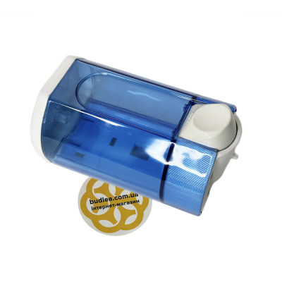 Будкрам купить Дозатор для мыла 1100 мл, настенный, синий, кнопка белая Afacan Plastik Дозатор для мыла 1100 мл, настенный, синий, кнопка белая Afacan Plastik 3