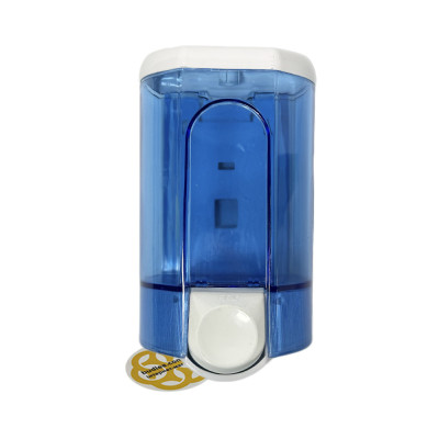 Будкрам купить Дозатор для мыла 1100 мл, настенный, синий, кнопка белая Afacan Plastik