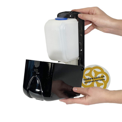 Будкрам купити Дозатор для рідкого мила-піни 1Л, пластик, чорний Afacan Plastik Дозатор для рідкого мила-піни 1Л, пластик, чорний Afacan Plastik 3