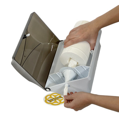 Будкрам купить Диспенсер для рулонных  бумажных полотенец, пластик, прозрачный дымчатый Afacan Plastik Диспенсер для рулонных  бумажных полотенец, пластик, прозрачный дымчатый Afacan Plastik 4