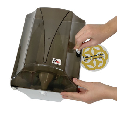 Будкрам купить Диспенсер для рулонных  бумажных полотенец, пластик, прозрачный дымчатый Afacan Plastik Диспенсер для рулонных  бумажных полотенец, пластик, прозрачный дымчатый Afacan Plastik 2