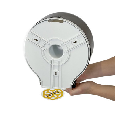 Будкрам купити Диспенсер для туалетного паперу джамбо, з нижнім витягуванням, прозорий димчастий Afacan Plastik Диспенсер для туалетного паперу джамбо, з нижнім витягуванням, прозорий димчастий Afacan Plastik 2