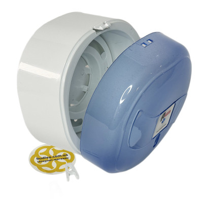 Будкрам купить Диспенсер для туалетной бумаги MINIс боковым вытяжением, голубой прозрачный Afacan Plastik Диспенсер для туалетной бумаги MINIс боковым вытяжением, голубой прозрачный Afacan Plastik 2