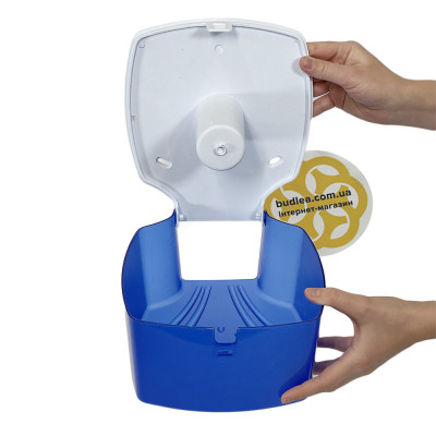 Будкрам купить Диспенсер для туалетной бумаги мини-джамбо, голубой прозрачный Afacan Plastik Диспенсер для туалетной бумаги мини-джамбо, голубой прозрачный Afacan Plastik 3