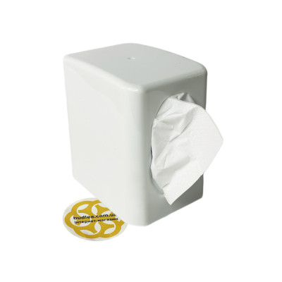 Будкрам купить Диспенсер для салфеток настольный пружинный, вертикальный, пластик, белый Afacan Plastik