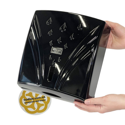 Будкрам купить Диспенсер для салфеток настенный на 300 штук, пластик, черный Afacan Plastik Диспенсер для салфеток настенный на 300 штук, пластик, черный Afacan Plastik 2