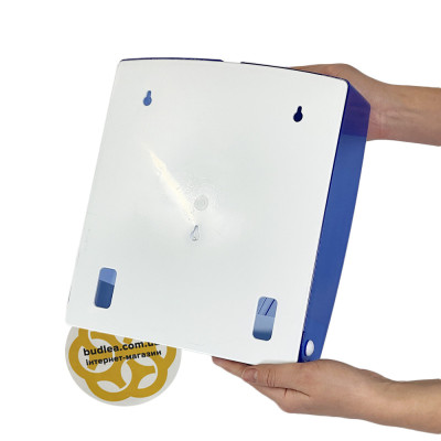 Будкрам купить Диспенсер для салфеток настенный на 300 штук, пластик, голубой прозрачный Afacan Plastik Диспенсер для салфеток настенный на 300 штук, пластик, голубой прозрачный Afacan Plastik 3