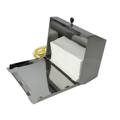 Будкрам купить Диспенсер для бумажных полотенец 200 шт, навесной, 21x10x26 см, нержавеющая сталь Sanpreis Диспенсер для бумажных полотенец 200 шт, навесной, 21x10x26 см, нержавеющая сталь Sanpreis 3