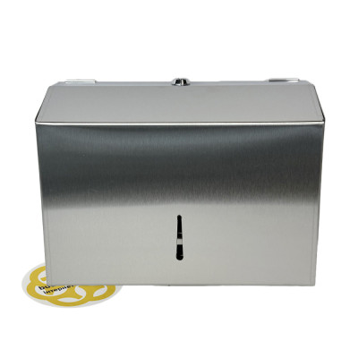 Будкрам купить Диспенсер для бумажных полотенец 200 шт, навесной, 21x10x26 см, нержавеющая сталь Sanpreis Диспенсер для бумажных полотенец 200 шт, навесной, 21x10x26 см, нержавеющая сталь Sanpreis 4