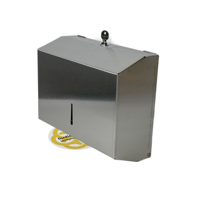 Будкрам купить Диспенсер для бумажных полотенец 200 шт, навесной, 21x10x26 см, нержавеющая сталь Sanpreis Диспенсер для бумажных полотенец 200 шт, навесной, 21x10x26 см, нержавеющая сталь Sanpreis 6