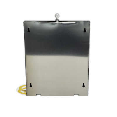 Будкрам купить Диспенсер для бумажных полотенец 400 шт, навесной, 26x10x33см, нержавеющая сталь Sanpreis Диспенсер для бумажных полотенец 400 шт, навесной, 26x10x33см, нержавеющая сталь Sanpreis 4