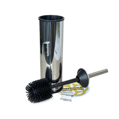 Будкрам купити Єршик для унітазу SMALL силіконовий, настінний, нержавіюча сталь Sanpreis Єршик для унітазу SMALL силіконовий, настінний, нержавіюча сталь Sanpreis 2