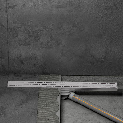 Будкрам купити Трап для душу CLASSIC LEGAL 80 см, горизонтальний, поворотний сифон, з гідрозатвором, грати дощ Sanpreis