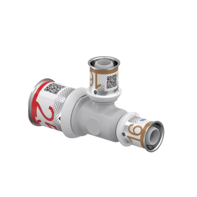 Будкрам купить Пресс-фитинг тройник редукционный PPSU Ø25x16x16 Uponor MLC Uponor