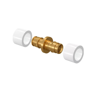 Будкрам купить Муфта латунная Uponor Q&E  DR 14-14 с кольцами PE-X Uponor Муфта латунная Uponor Q&E  DR 14-14 с кольцами PE-X Uponor 3