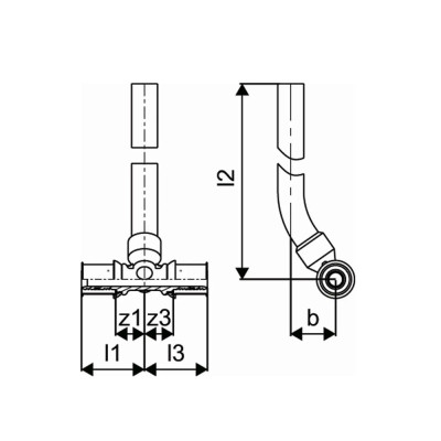 Будкрам купить Тройник с хромированной трубкой Uponor S-Press PLUS 20-15CU-20 l=350 mm Uponor Тройник с хромированной трубкой Uponor S-Press PLUS 20-15CU-20 l=350 mm Uponor 2
