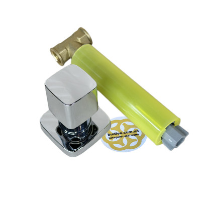 Будкрам купить Запорный клапан Elixir 1/2" скрытого монтажа, латунный, с краном Sanpreis