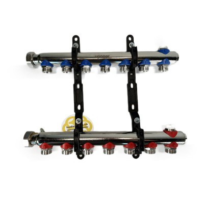 Будкрам купить Коллектор Uponor H 1“SN 7XG3/4“MT″  7 контуров, латунь Uponor