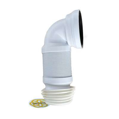 Будкрам купить Соединение для унитаза гофрированное Ø100х460 мм, угол 90  Sanpreis Соединение для унитаза гофрированное Ø100х460 мм, угол 90  Sanpreis 5