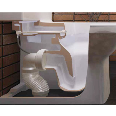 Будкрам купить Соединение для унитаза гофрированное Ø100х460 мм, угол 90  Sanpreis Соединение для унитаза гофрированное Ø100х460 мм, угол 90  Sanpreis 3