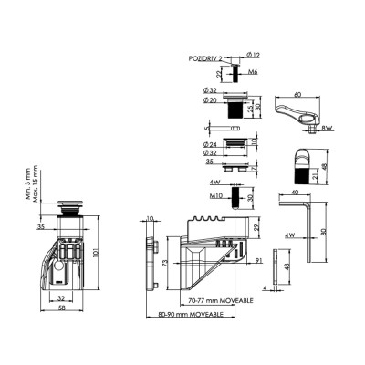 Будкрам купить Комплект крепления для подвесного унитаза T4 Sanpreis Комплект крепления для подвесного унитаза T4 Sanpreis 2