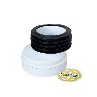 Будкрам купити Ексцентрик для унітазу 20 мм, вихід Ø100/110 мм, пластик Sanpreis Ексцентрик для унітазу 20 мм, вихід Ø100/110 мм, пластик Sanpreis 3