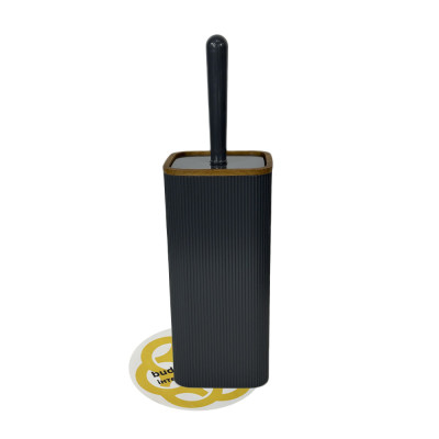 Будкрам купить Набор аксессуаров для ванной комнаты STELLA 5в1, квадратный, антрацит с ободком дерево OKYANUS Набор аксессуаров для ванной комнаты STELLA 5в1, квадратный, антрацит с ободком дерево OKYANUS 4