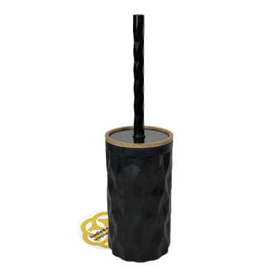 Будкрам купить Набор аксессуаров для ванной комнаты DIAMOND 5в1, черный OKYANUS Набор аксессуаров для ванной комнаты DIAMOND 5в1, черный OKYANUS 2