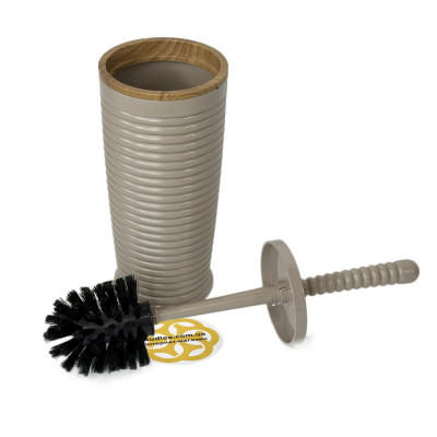 Будкрам купить Набор аксессуаров для ванной комнаты ELEGANCE 5в1, круглый, мокко, ободок дерево OKYANUS Набор аксессуаров для ванной комнаты ELEGANCE 5в1, круглый, мокко, ободок дерево OKYANUS 4