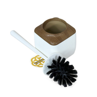 Будкрам купить Набор аксессуаров для ванной комнаты STRIPED 5в1, квадратный, белый, ободок дерево OKYANUS Набор аксессуаров для ванной комнаты STRIPED 5в1, квадратный, белый, ободок дерево OKYANUS 6