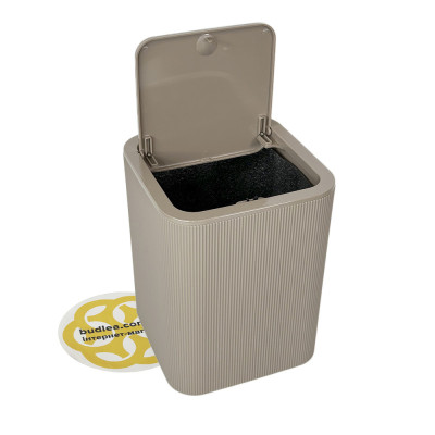 Будкрам купить Набор аксессуаров для ванной комнаты STRIPED 5в1, квадратный, мокко  OKYANUS Набор аксессуаров для ванной комнаты STRIPED 5в1, квадратный, мокко  OKYANUS 4