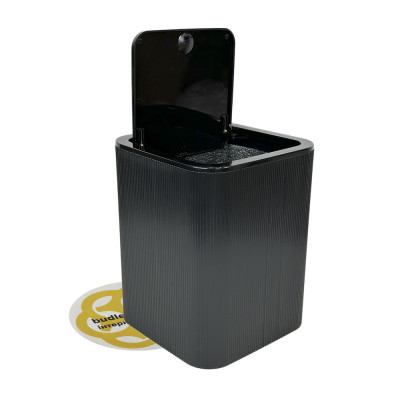 Будкрам купити Набір аксесуарів для ванної кімнати STRIPED 5в1, квадратний, чорний OKYANUS